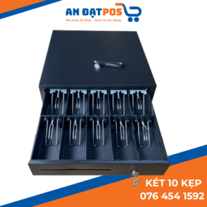 Két đựng tiền thu ngân 10 ngăn Kẹp