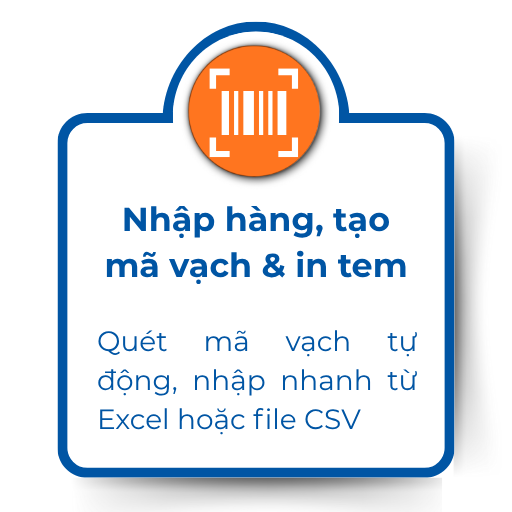Nhập hàng & tạo mã vạch
