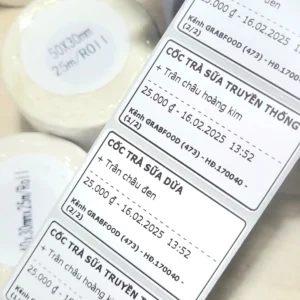 Tem Trà Sữa In Nhiệt