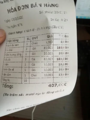 Giấy in bill bị mờ