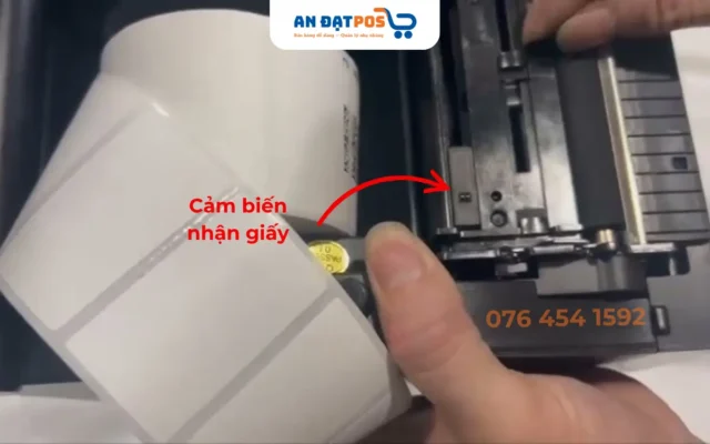 Sửa máy in tem bị lêch, nhảy tem