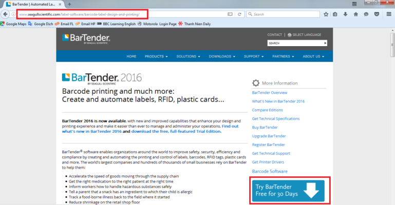 Hướng dẫn cài đặt phần mềm BarTender 2016