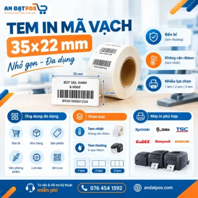 Tem in mã vạch 35x22mm